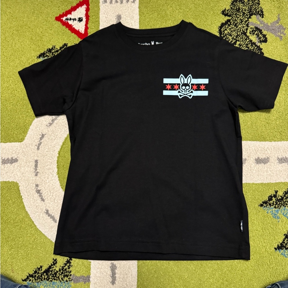 Black Kids T-Shirt with Graphic Design